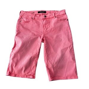 Liverpool Coral Bermuda Shorts Size 6/28